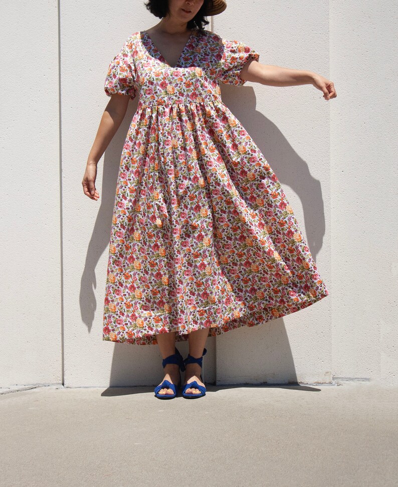 Hoppy Garden Cotton Sleeveless Dress