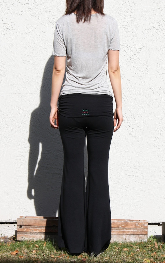 Palazzo bell bottom yoga pants sale