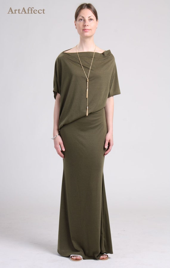 Off Shoulder Maxi Dress Summer Maxi Dress Asymmetrical Etsy