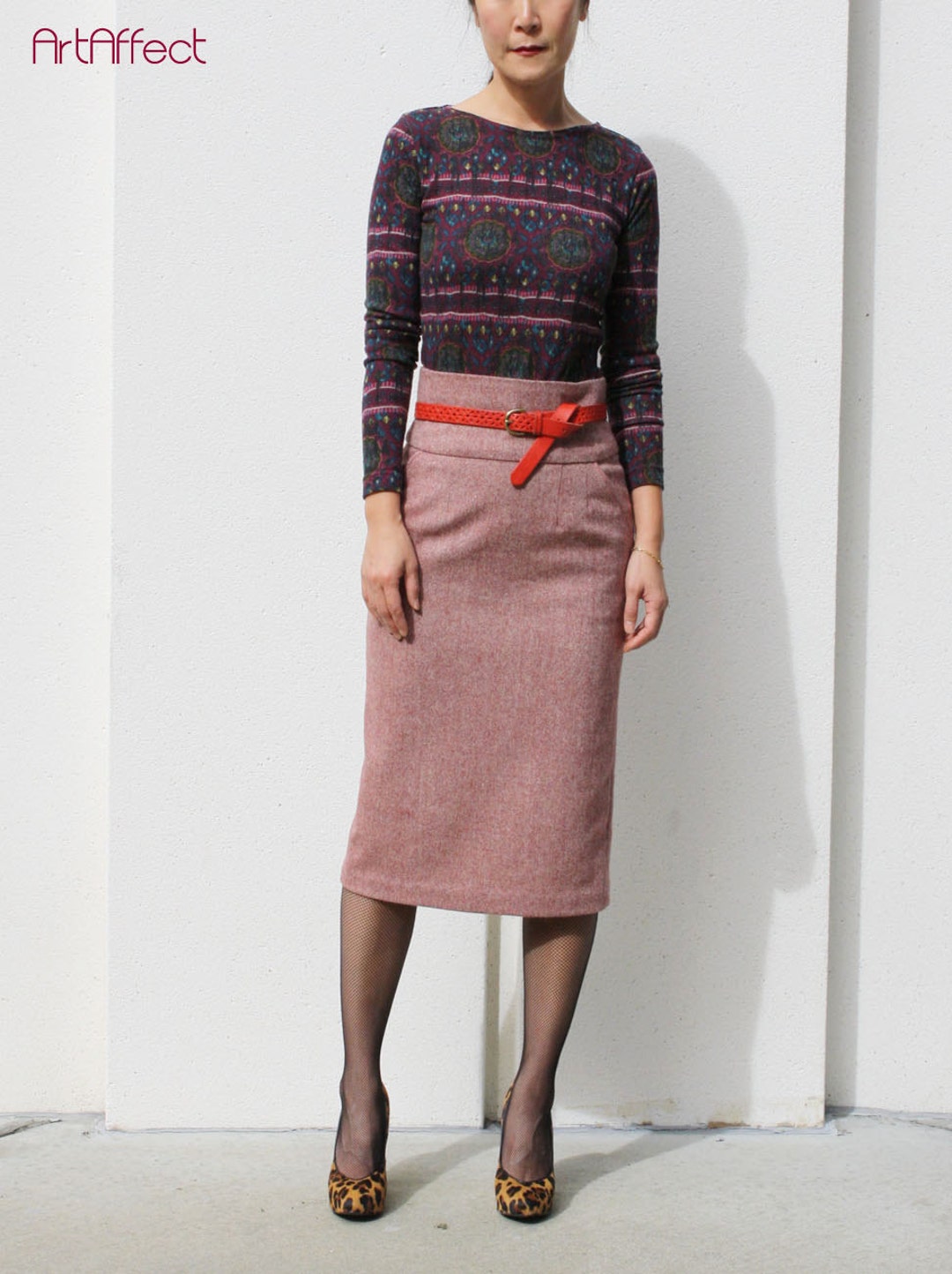 Wool High Waist Pencil Skirt With Pocket Red Tweed Wool Skirt Straight Midi Skirt Office Skirt Tailored Suit Skirt Slim Winter Skirt Etsy Canada