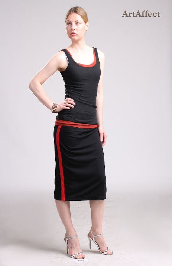 Black pencil skirt cocktail cheap party