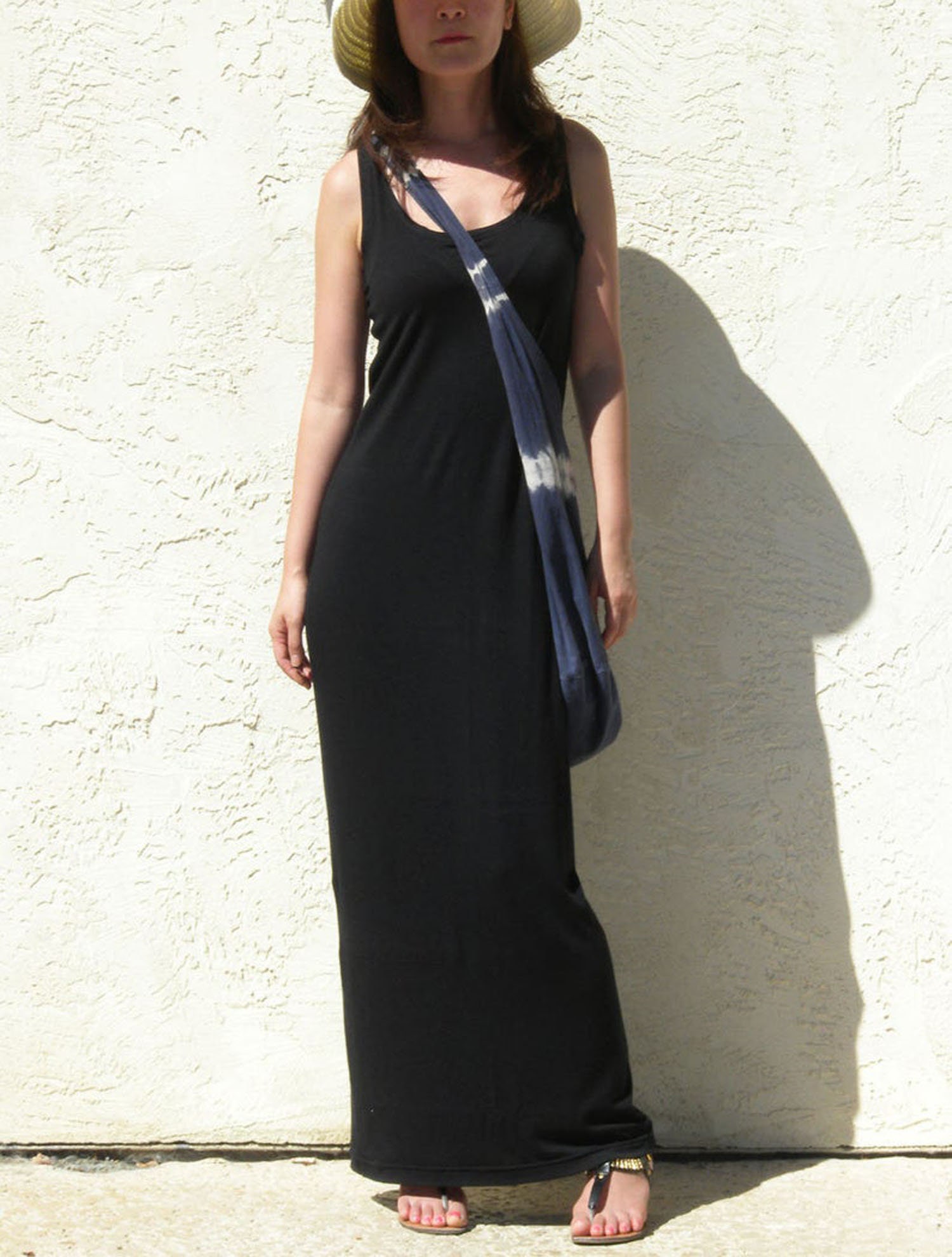 Black Tank Top Maxi Dress / Summer Maxi ...