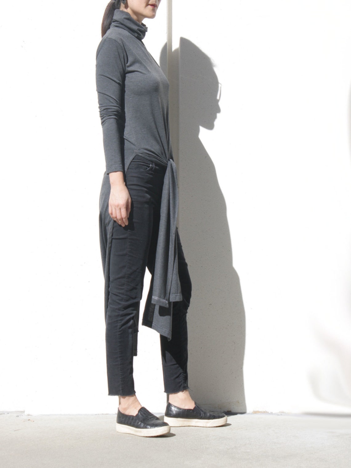 LONG TUNIC WITH FRONT SLIT