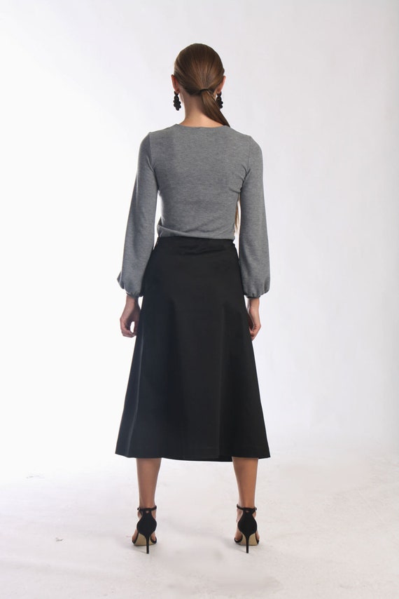 Flared skirt office cheap