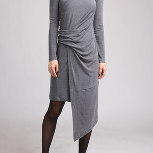 grey jersey wrap dress Buy Never Fully Dressed Grey Marl Jersey Wrap Dress (UK 8) Online
