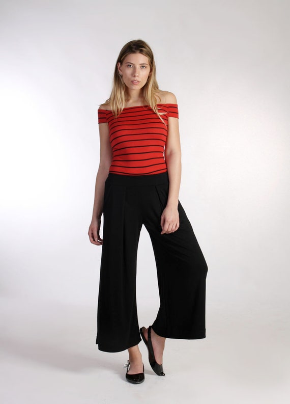 Wide Leg Pants / Palazzo Pants / Culottes / Black Pants/ Crop Pants / Wide Bottom Pants / Plus Size Pants / Ankle Pants /Office Pants