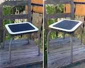 Cute Vintage Mid Century Industrial Speckled Formica STEP STOOL measures 10.75 quot Tall x 11 quot x 9.25 quot Industrial Decor Mid Century Decor