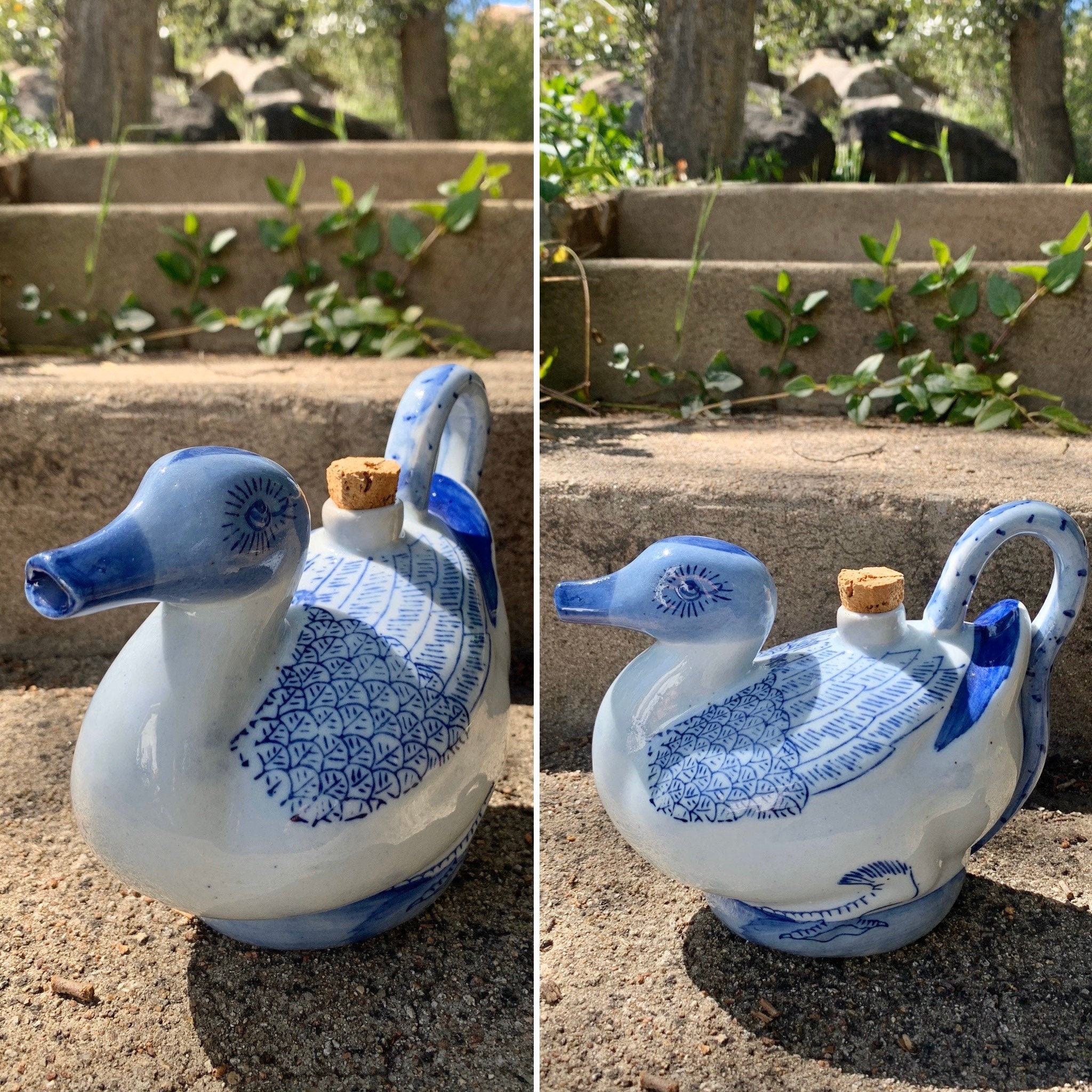 Handmade Unique Heavy Rustic Iron Duck Shape Teapot n350S Handmade Unique Heavy Rustic Iron Duck Shape Teapot n350S