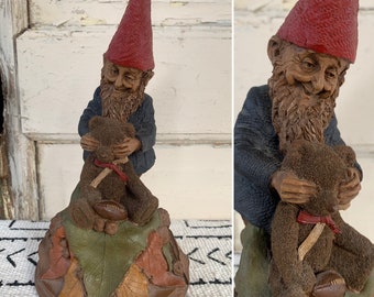 Vintage Thomas Clark Cairn Studio Gnome GUESS WHO Mold Edition #97, Copyright 1988 Signed T. Clark at 8" Tall x 4.5" ~ Curio Collectible ~