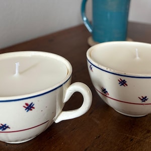 Lot De 4 Sous-Tasses En Faïence – K & G Lunéville – Années 60/70 – Déco Vintage