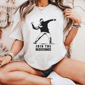 Join The Resistance Molotov Tee, Anti Fascism Short Sleeve T-shirt, Leftist Resistance Tee, Unisex Graphic Tee