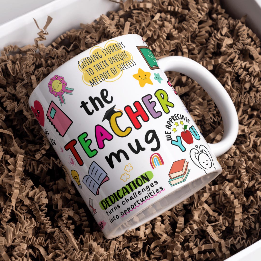 DIGITAL 11oz Teacher Mug Sublimation PNG, Digital Mug Design, Teacher ...
