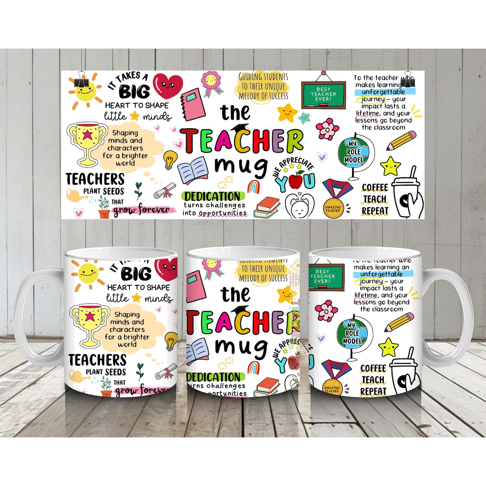 DIGITAL 11oz Teacher Mug Sublimation PNG, Digital Mug Design, Teacher ...