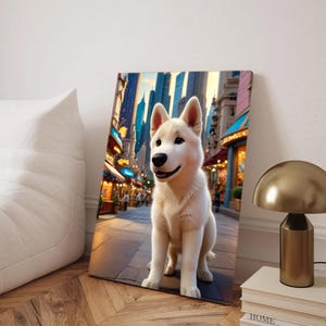Custom Zootopia Style Dog Turn Your Dog or Cat Into a Fairytale Hero Personalized Pet Portrait Printable Home Decor Unique Gift