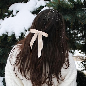 Noeud pour cheveux, Noeuds blancs, Noeud pour cheveux de couleur unie