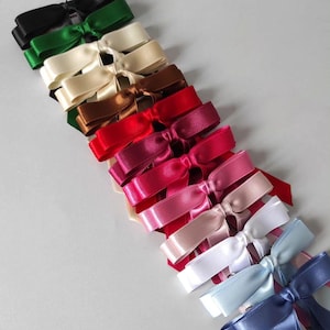 Skinny Satinschleife, Haarschmuck für Erwachsene, dünne Schleife, Satinschleife, Haarclip für Erwachsene, Satinschleife