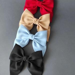 Noeuds pour cheveux blancs pour femme, Noeuds pour cheveux pour femme, Noeuds pour cheveux blancs, Noeud blanc, Cadeau pour femme, Barrette à cheveux blancs, Noeuds pour cheveux pour fille, Noeuds de danse