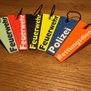 Emergency service door wedge – robust emergency wedge with the inscription &quot;RESCUE SERVICE&quot; | Equipment for emergency operations