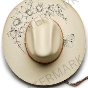 I Can Buy Myself Flowers 2 with butterfly Hat Burning Design, Pyrography, Digital Template, Laser Friendly Graphic, png jpg pdf svg files