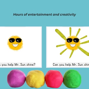 Printable Playdough Mats for Kids- Fun Fine Motor Activity for Preschool and Kindergarten Educational Homeschool Resource PDF