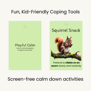 Forest Animal Calm Down Cards | Printable Coping Tools for Kids | Calming Corner & Mindfulness Activities | SEL Emotion Cards
