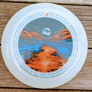 MUDDY RIVER poster art FRISBEE 175gm glow / grateful dead