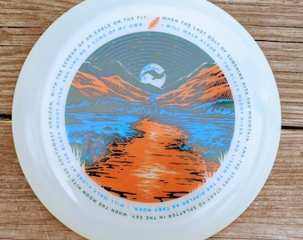 MUDDY RIVER poster art FRISBEE 175gm glow / grateful dead