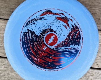 Funn & Frolic x Gateway BROKEDOWN WIZARD 175gm Disc Golf Putter Glow / grateful dead