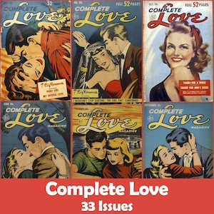 Complete Love, Romance Comics Collection, 33 Issues CBR - Digital Download