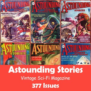 Astrounding Stories, Sci-Fi Vintage Magazine Collection, 377 Issues CBZ, PDF - Digital Download