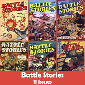 Battle Stories Comics Collection, 11 Issues CBR - Digital Download