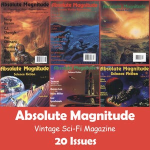 Absolute Magnitude Sci-Fi Vintage Magazine Collection, 20 Issues CBZ - Digital Download
