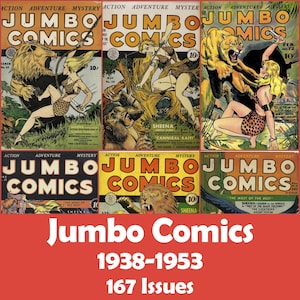 Jumbo Comics Collection, 167 Issues CBR - Digital Download