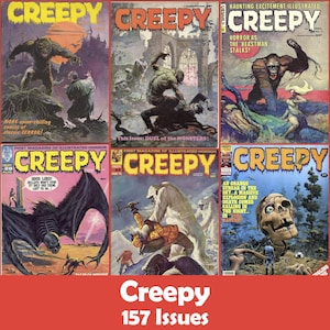 Creepy Comics Collection, 157 Issues CBR - Digital Download