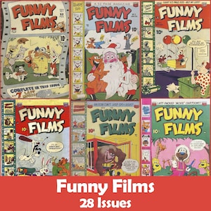 Funny Films, Fun Comics Collection, 28 Issues CBR - Digital Download