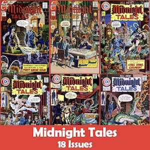 Midnight Tales Comics Collection, 18 Issues CBR - Digital Download