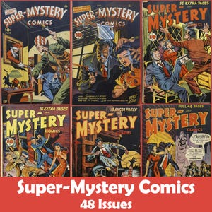 Super-Mystery Comics Collection, 48 Issues CBR - Digital Download
