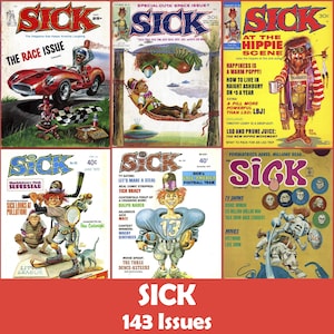 Sick, Fun Magazine Collection, 143 Issues CBR - Digital Download