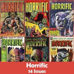 Horrific Comics Collection, 14 Issues CBR - Digital Download