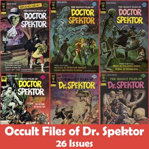 Okkulte Dateien der Doctor Spektor Comics Sammlung, 26 Hefte CBR - Digitaler Download