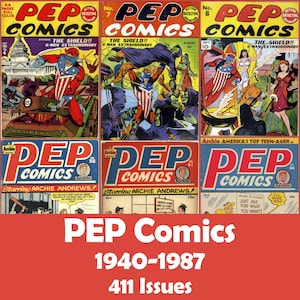 Collezione Vintage di Fumetti PEP, 411 numeri CBZ - Download digitale