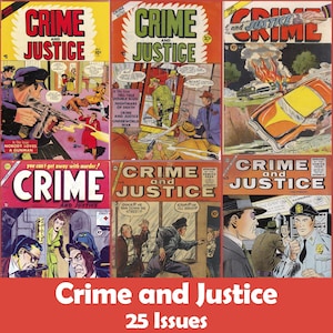 Crime And Justice Comics Collection, 25 Issues CBR - Digital Download
