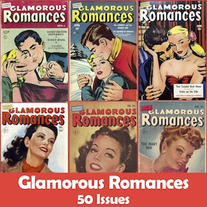 Glamorous Romances, Romance Comics Collection, 50 Issues CBR - Digital Download