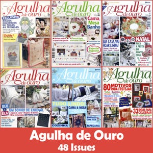 Cross Stitch Vintage Magazine Collection, Embroidery Patterns, 48 Issues - Digital Download