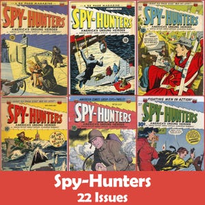 Spy-Hunters Comics Collection, 22 Issues CBR - Digital Download