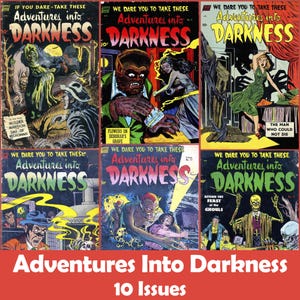 Raccolta di fumetti Adventures Into Darkness, 10 numeri CBR - Download digitale