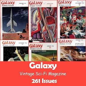 Galaxy, Sci-Fi Vintage Magazine Collection, 261 Issues PDF - Digital Download