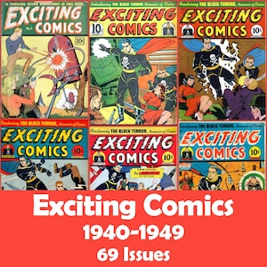 Exciting Comics Collection, 69 Issues CBR - Digital Download