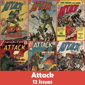 Attack Comics Collection, 12 Issues CBR - Digital Download