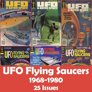 UFO Flying Saucers, Raccolta di Fumetti, 25 Numeri CBR - Download Digitale